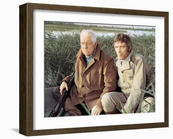 Jean Gabin and Michel Barbey: La Horse, 1970-Marcel Dole-Framed Photographic Print