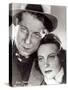 Jean Gabin and Michele Morgan in the Film Quai Des Brumes 1938-null-Stretched Canvas