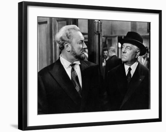 Jean Gabin and Pierre Brasseur: Les Grandes Familles, 1958-Marcel Dole-Framed Photographic Print