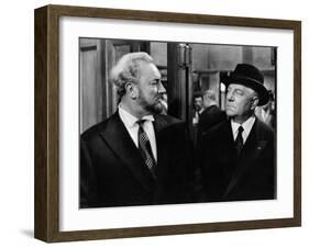 Jean Gabin and Pierre Brasseur: Les Grandes Familles, 1958-Marcel Dole-Framed Photographic Print