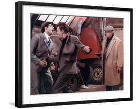 Jean Gabin and Robert Stack: Le Soleil Des Voyous, 1967-Marcel Dole-Framed Photographic Print