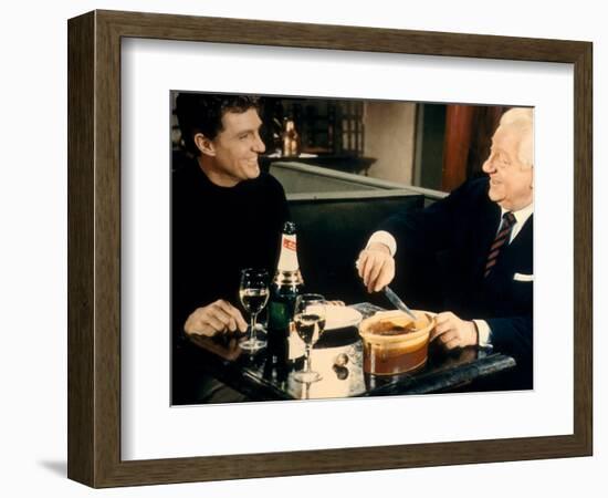 Jean Gabin and Robert Stack: Le Soleil Des Voyous, 1967-Marcel Dole-Framed Photographic Print