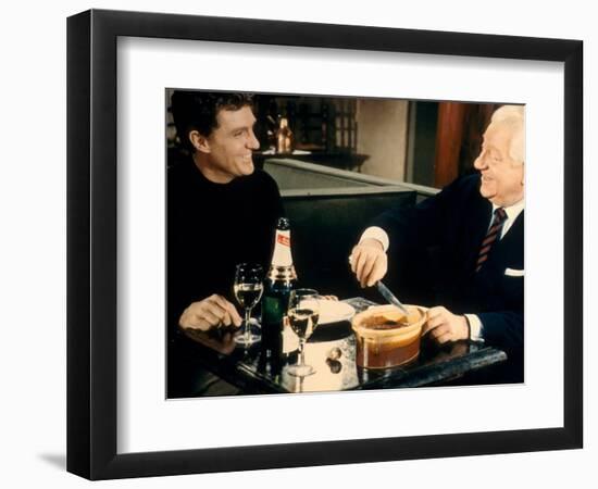 Jean Gabin and Robert Stack: Le Soleil Des Voyous, 1967-Marcel Dole-Framed Photographic Print