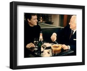 Jean Gabin and Robert Stack: Le Soleil Des Voyous, 1967-Marcel Dole-Framed Photographic Print