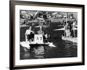 Jean Gabin, Fernandel, Marie Dubois and Franck Fernandel: L'Âge Ingrat, 1964-Marcel Dole-Framed Photographic Print