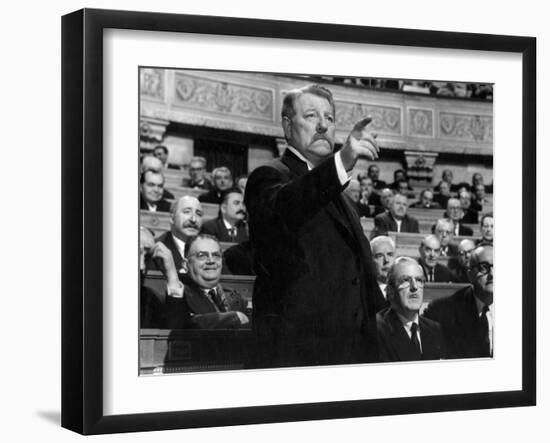 Jean Gabin: Le Président, 1961-Marcel Dole-Framed Photographic Print