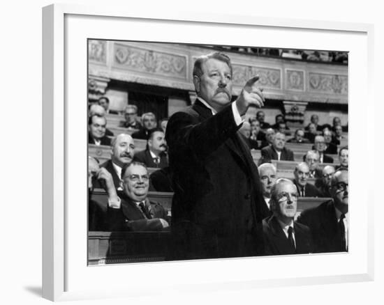 Jean Gabin: Le Président, 1961-Marcel Dole-Framed Photographic Print