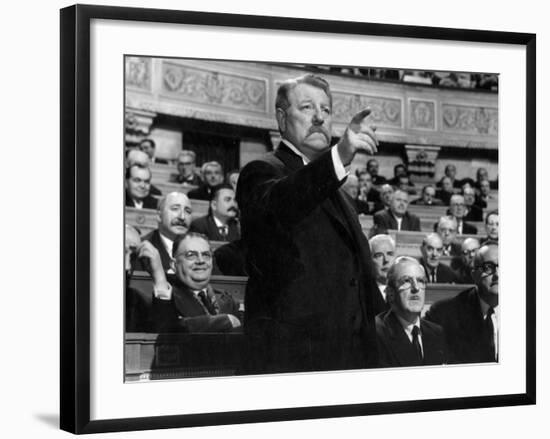 Jean Gabin: Le Président, 1961-Marcel Dole-Framed Photographic Print