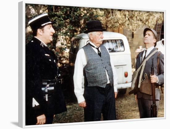 Jean Gabin, Louis de Funès and Pierre Tornade: Le Tatoué, 1968-Marcel Dole-Framed Photographic Print