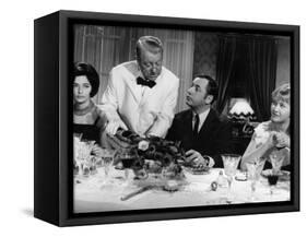 Jean Gabin, Philippe Noiret, Liselotte Pulver and Berthe Granval: Monsieur, 1964-Marcel Dole-Framed Stretched Canvas