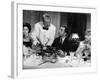 Jean Gabin, Philippe Noiret, Liselotte Pulver and Berthe Granval: Monsieur, 1964-Marcel Dole-Framed Photographic Print