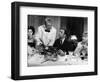 Jean Gabin, Philippe Noiret, Liselotte Pulver and Berthe Granval: Monsieur, 1964-Marcel Dole-Framed Photographic Print