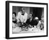 Jean Gabin, Philippe Noiret, Liselotte Pulver and Berthe Granval: Monsieur, 1964-Marcel Dole-Framed Photographic Print