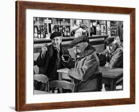 Jean Gabin, Pierre Fresnay and Noël-Noël: Les Vieux de La Vieille, 1960-Marcel Dole-Framed Photographic Print