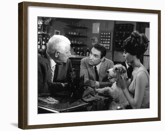 Jean Gabin, Robert Hossein and Michèle Mercier: Le Tonnerre de Dieu, 1965-Marcel Dole-Framed Photographic Print