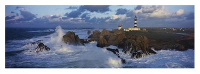 Phare d'Ar-Men lors d'une tempete-Jean Guichard-Art Print