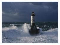 Phare d'Ar-Men lors d'une tempete-Jean Guichard-Art Print