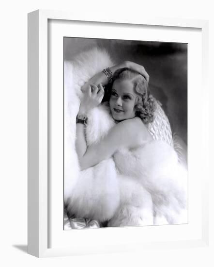 Jean Harlow, 1930s-null-Framed Photo