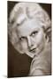 Jean Harlow, American Film Actress, 1933-null-Mounted Giclee Print