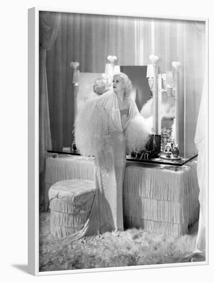 Jean Harlow. "Dinner At Eight" 1933, Directed by George Cukor-null-Framed Photographic Print