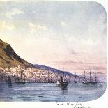 View of Hong Kong, 7 December 1865-Jean Henri Zuber-Laminated Giclee Print