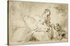 Girl with Bonnet-Jean-Honoré Fragonard-Giclee Print