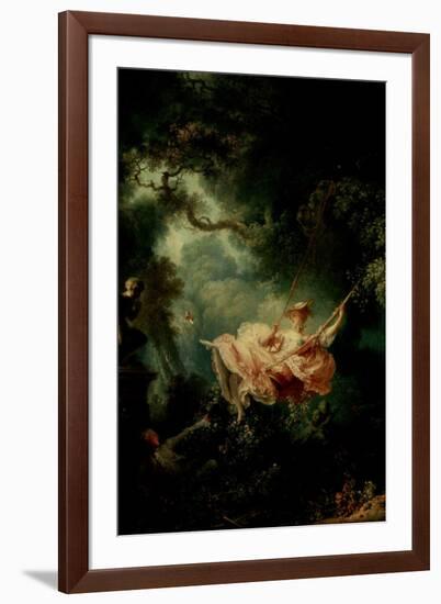 Jean-Honore Fragonard (The Swing)-Jean-Honoré Fragonard-Framed Art Print