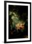 Jean-Honore Fragonard (The Swing)-Jean-Honoré Fragonard-Framed Art Print