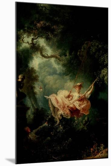 Jean-Honore Fragonard (The Swing)-Jean-Honoré Fragonard-Mounted Art Print