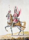 Costume de Carrousel : projet pour celui d'un cavalier, Trompette de la quadrille du Dauphin-Jean I Berain-Framed Giclee Print