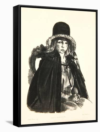 Jean in a Black Hat, 1923-24-George Wesley Bellows-Framed Stretched Canvas