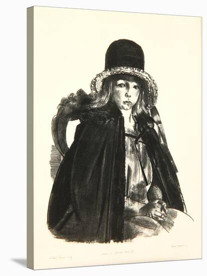 Jean in a Black Hat, 1923-24-George Wesley Bellows-Stretched Canvas