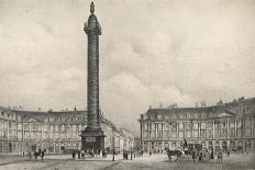 The Place Vendome Column, 1915-Jean Jacottet-Framed Stretched Canvas