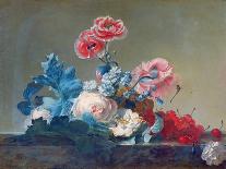 Flower Study (Oil on Canvas)-Jean Jacques Bachelier-Giclee Print