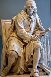 Jean Baptiste Poquelin known as Moliere, 18Th Century (Marble)-Jean-jacques Caffieri-Framed Stretched Canvas