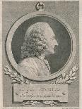 Portrait of Jean Philippe Rameau (1683-1764) Engraved by Auguste De Saint-Aubin-Jean-jacques Caffieri-Framed Giclee Print