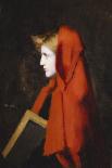 Femme de profil, au voile rouge, étude pour Fabiola-Jean Jacques Henner-Giclee Print
