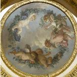 Plafond de la salle du Conseil à Fontainebleau-Jean-Jacques Lagrenée-Mounted Giclee Print