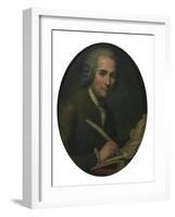 Jean-Jacques Rousseau (1712-177) Writing a Sheet Music-null-Framed Giclee Print