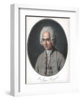 Jean-Jacques Rousseau (1712-7), French Political Philosopher-Pierre Michel Alix-Framed Giclee Print