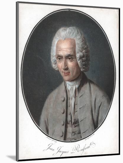 Jean-Jacques Rousseau (1712-7), French Political Philosopher-Pierre Michel Alix-Mounted Giclee Print