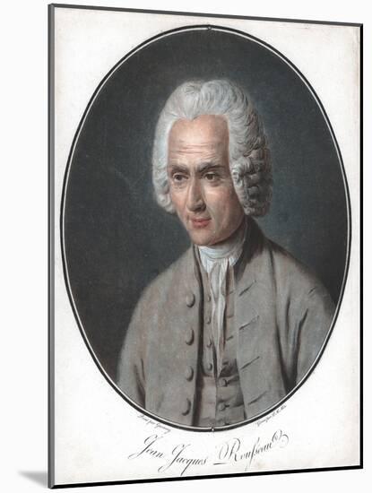 Jean-Jacques Rousseau (1712-7), French Political Philosopher-Pierre Michel Alix-Mounted Giclee Print
