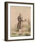 Jean-Jacques Rousseau (1712-78) Gathering Herbs at Ermenonville-null-Framed Giclee Print