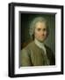 Jean-Jacques Rousseau (1712-78)-Maurice Quentin de La Tour-Framed Premium Giclee Print