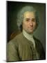 Jean-Jacques Rousseau (1712-78)-Maurice Quentin de La Tour-Mounted Premium Giclee Print