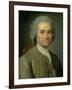 Jean-Jacques Rousseau (1712-78)-Maurice Quentin de La Tour-Framed Giclee Print