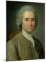 Jean-Jacques Rousseau (1712-78)-Maurice Quentin de La Tour-Mounted Giclee Print