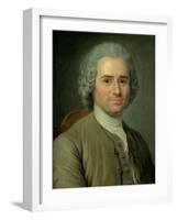 Jean-Jacques Rousseau (1712-78)-Maurice Quentin de La Tour-Framed Giclee Print