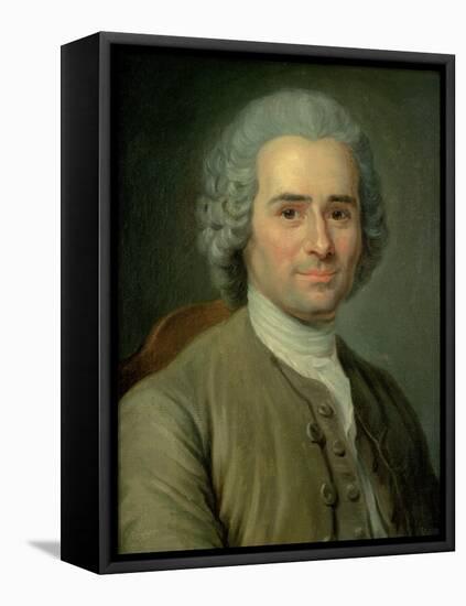 Jean-Jacques Rousseau (1712-78)-Maurice Quentin de La Tour-Framed Stretched Canvas