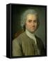 Jean-Jacques Rousseau (1712-78)-Maurice Quentin de La Tour-Framed Stretched Canvas